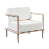 TOV Furniture Modern Emerson Cream Outdoor Lounge Chair - TOV-O44146