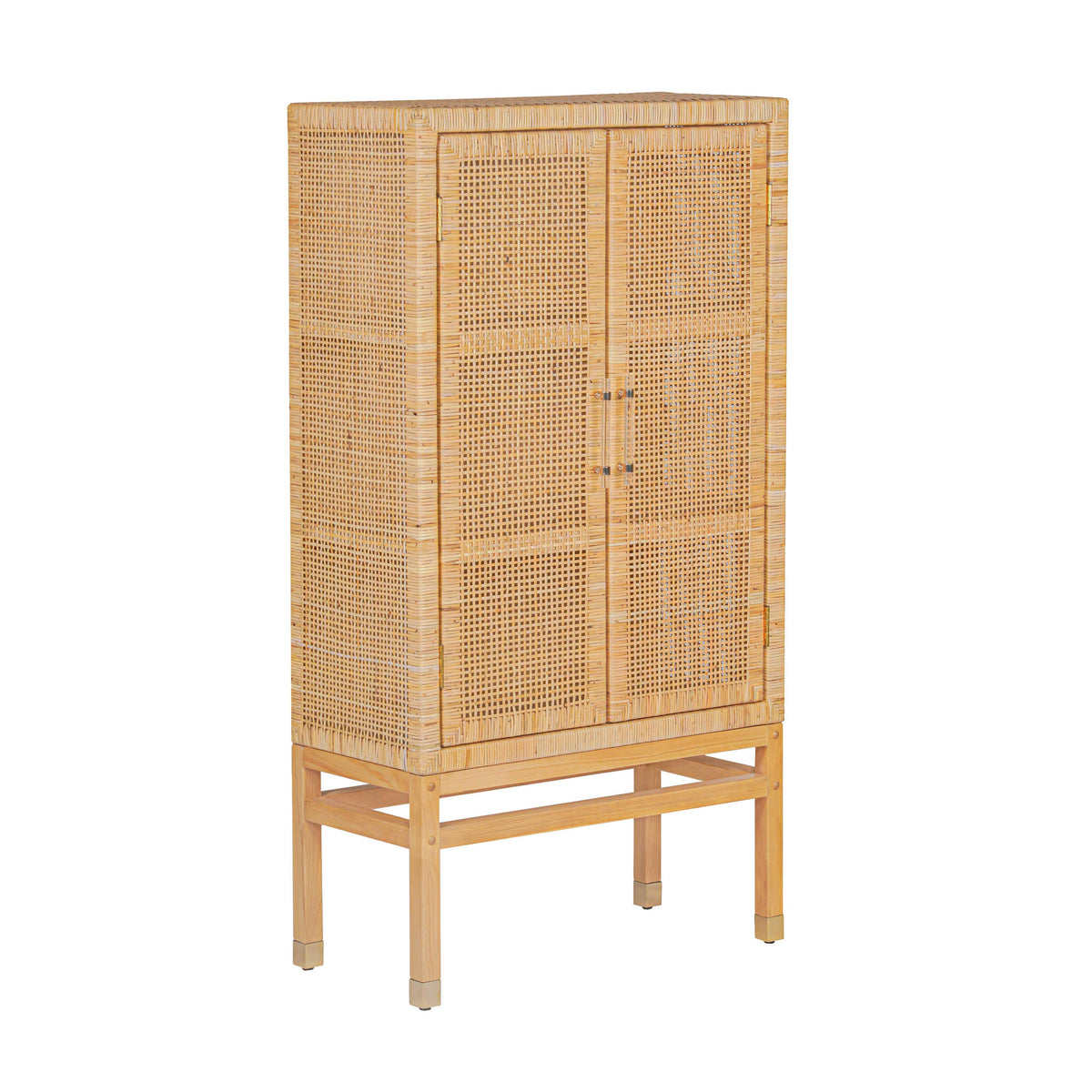 TOV Furniture Modern Amara Natural Woven Rattan Cabinet - TOV-OC21016