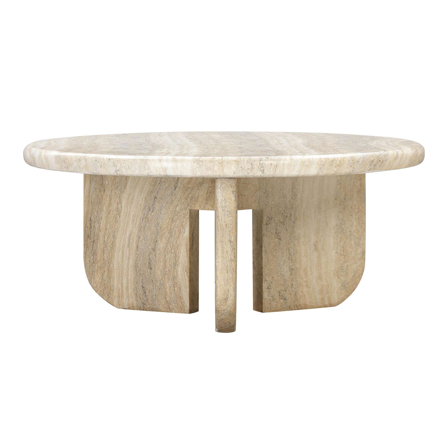 TOV Furniture Modern Patrizia Concrete Round Coffee Table - TOV-OC54246