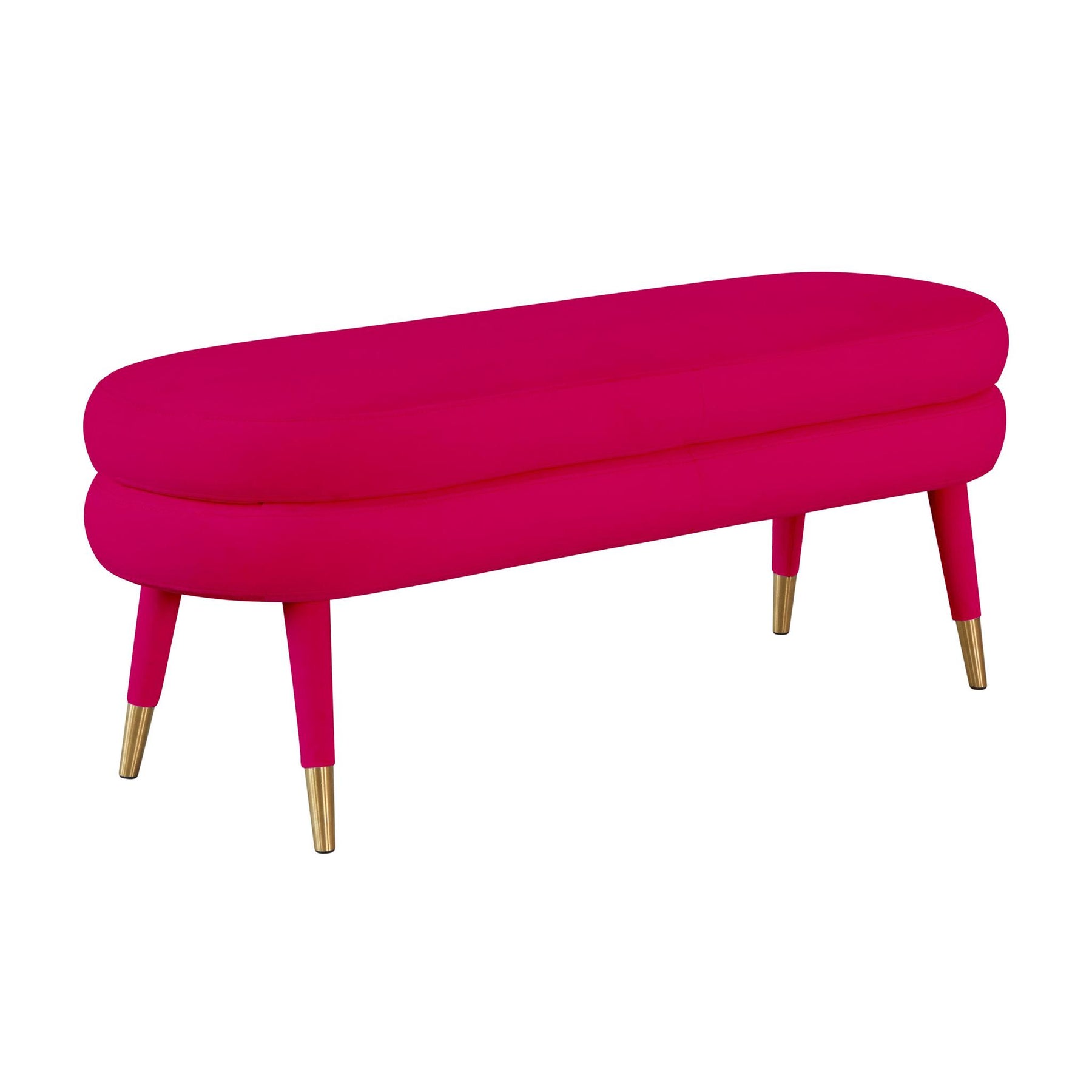 TOV Furniture Modern Betty Pink Velvet Bench - TOV-OC68123