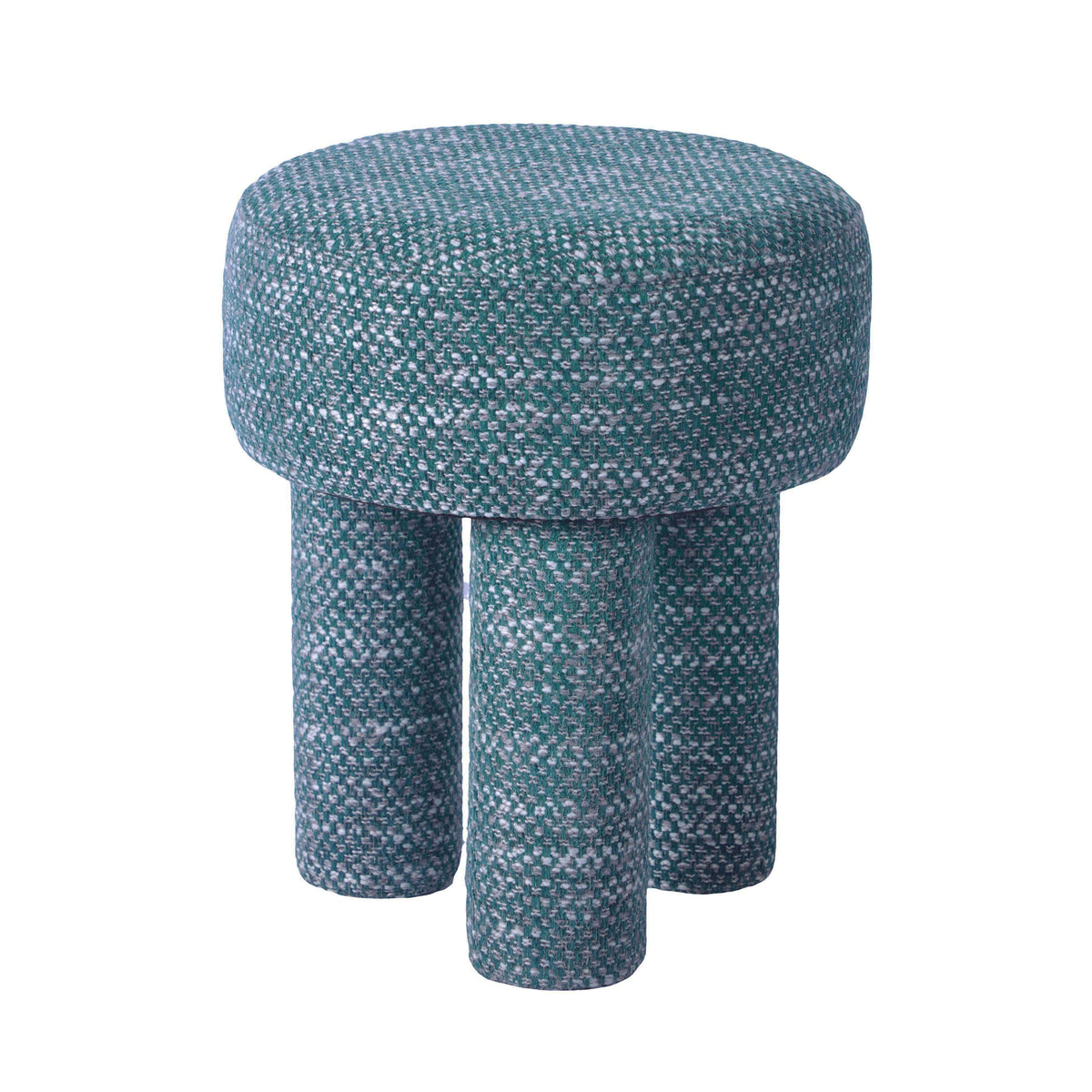 TOV Furniture Modern Claire Teal Knubby Stool - TOV-OC68654