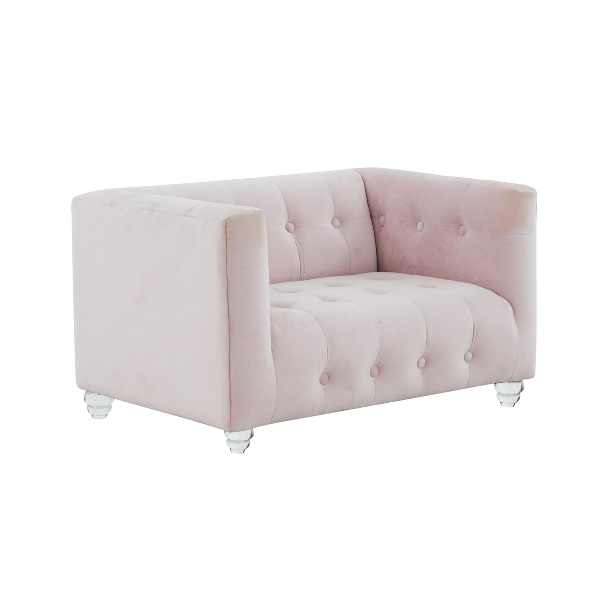 TOV Furniture Modern Bea Blush Velvet Pet Bed - TOV-P68371