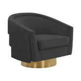 TOV Furniture Modern Flapper Black Swivel Chair - TOV-S44196