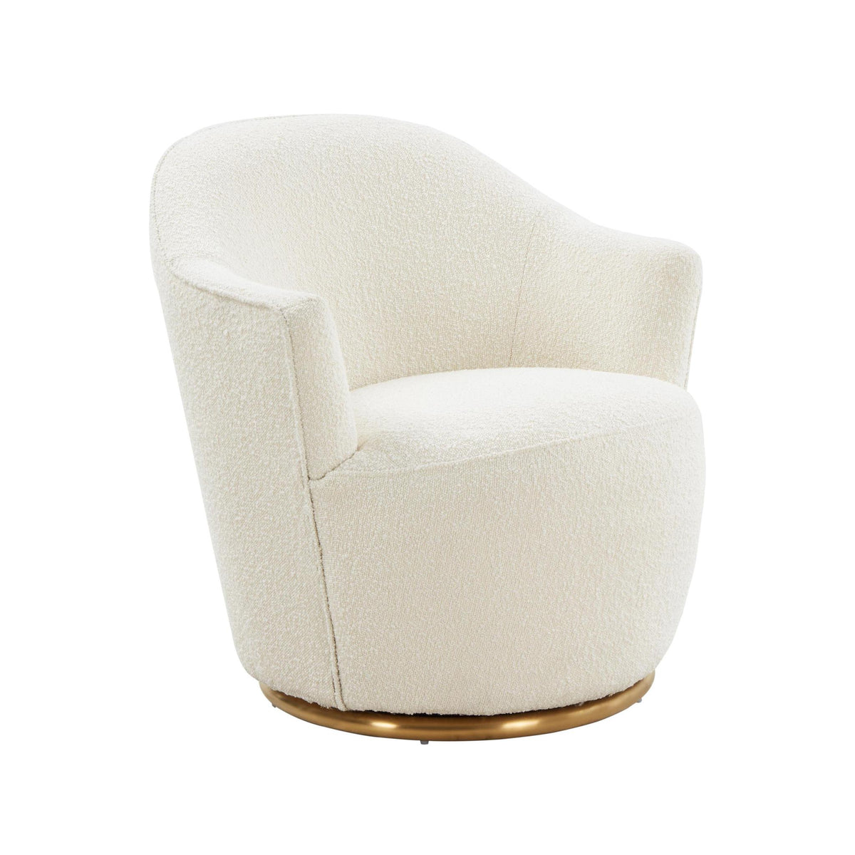 TOV Furniture Modern Skyla Boucle Swivel Chair - TOV-S68263