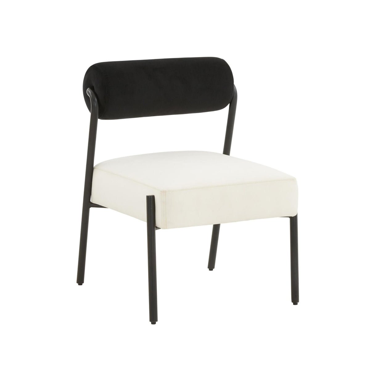 TOV Furniture Modern Jolene Cream Velvet Accent Chair - TOV-S68451