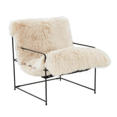 TOV Furniture Modern Kimi Natural Genuine Sheepskin chair - TOV-S68530