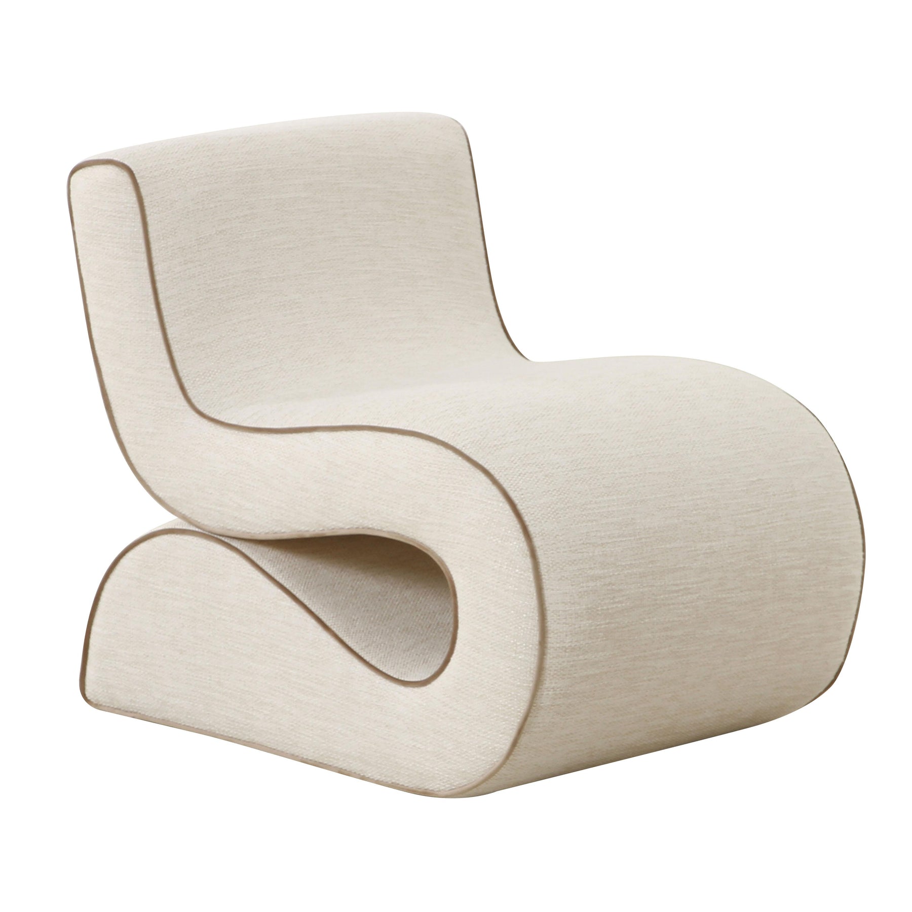 TOV Furniture Modern Senna Cream Basketweave Accent Chair - TOV-S68811