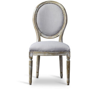 Baxton Studio Clairette Wood Traditional French Accent Chair-Round Baxton Studio-dining chair-Minimal And Modern - 2