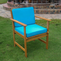International Caravan Set of Two Royal Tahiti Gulf Port Arm Chair with Cushions TT-1B-006-2CH-Minimal & Modern