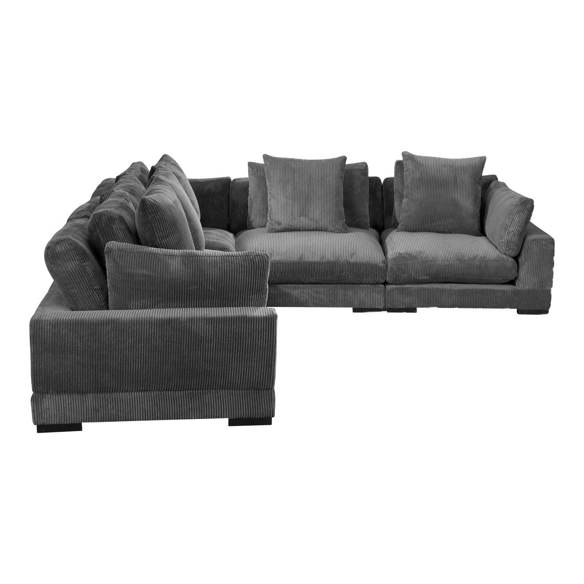 Moe's Home Collection Tumble Classic L Modular Sectional Charcoal - UB-1014-25
