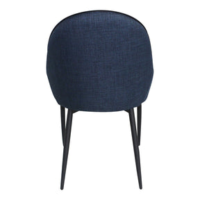 Moe's Home Collection Lapis Dining Chair Dark Blue-Set of Two - UU-1001-26
