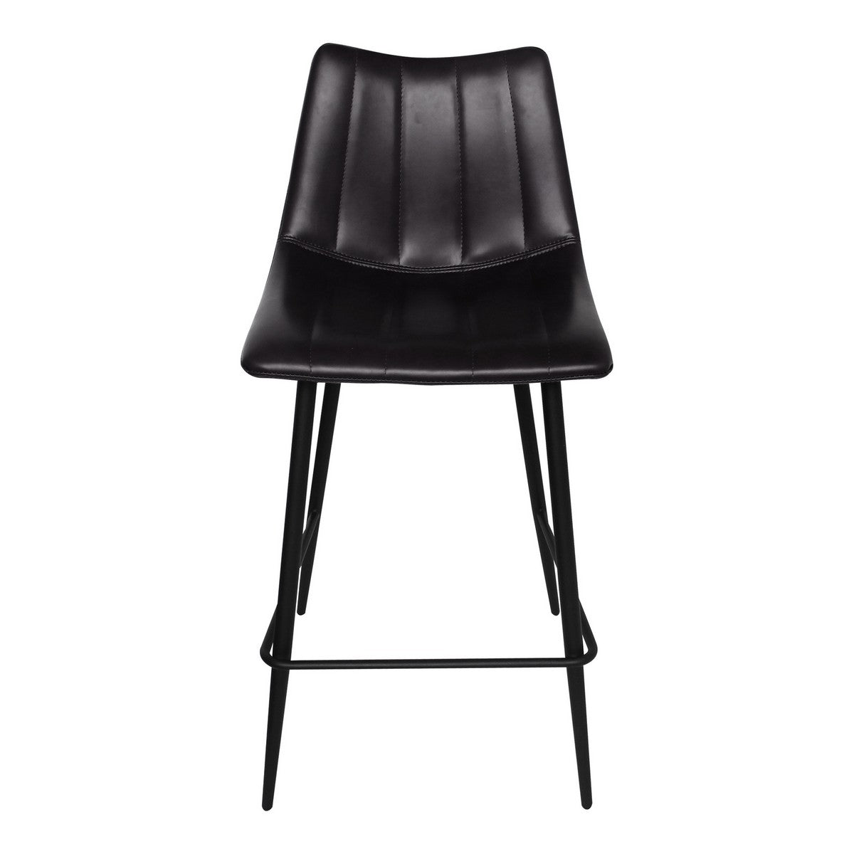 Moe's Home Collection Alibi Counter Stool Matte Black-Set of Two - UU-1002-02