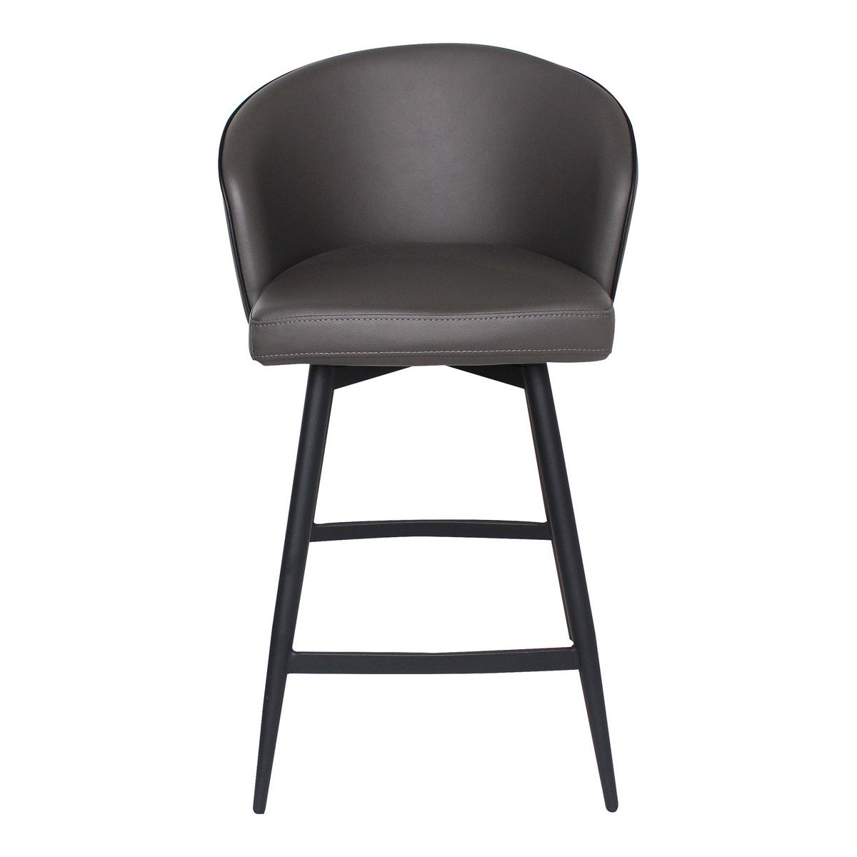 Moe's Home Collection Webber Swivel Counter Stool Charcoal - UU-1004-07 - Moe's Home Collection - Counter Stools - Minimal And Modern - 1