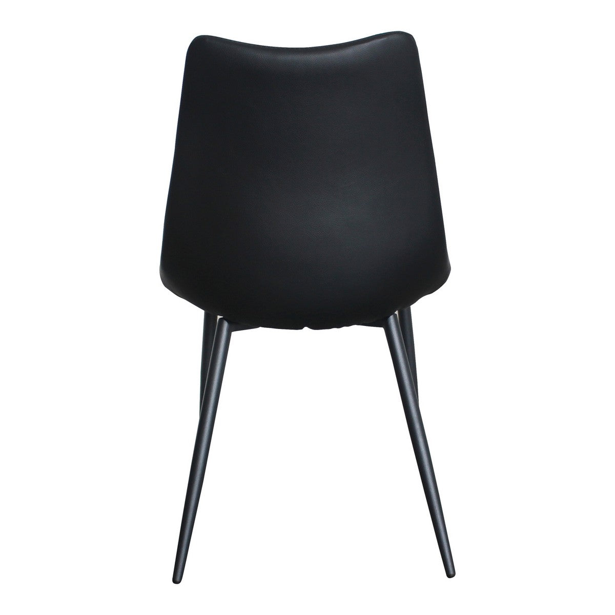 Moe's Home Collection Alibi Dining Chair Matte Black-Set of Two - UU-1022-02