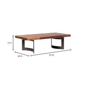Moe's Home Collection Bent Coffee Table Smoked - VE-1003-03