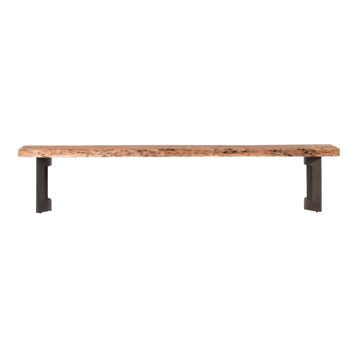 Moe's Home Collection Bent Bench Extra Small Smoked - VE-1038-03 - Moe's Home Collection - Benches - Minimal And Modern - 1