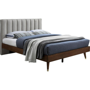 Meridian Furniture Vance Beige Linen Fabric King Bed (3 Boxes)Meridian Furniture - King Bed (3 Boxes) - Minimal And Modern - 1