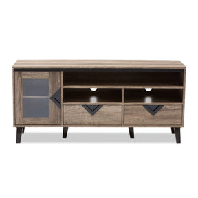 Baxton Studio Cardiff Modern and Contemporary Light Brown Wood 55-Inch TV Stand Baxton Studio-TV Stands-Minimal And Modern - 4
