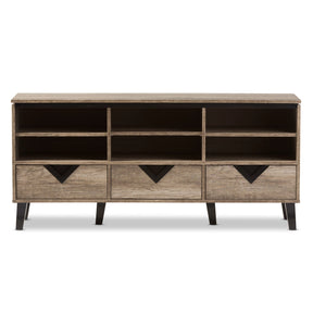 Baxton Studio Wales Modern and Contemporary Light Brown Wood 55-Inch TV Stand Baxton Studio-TV Stands-Minimal And Modern - 3