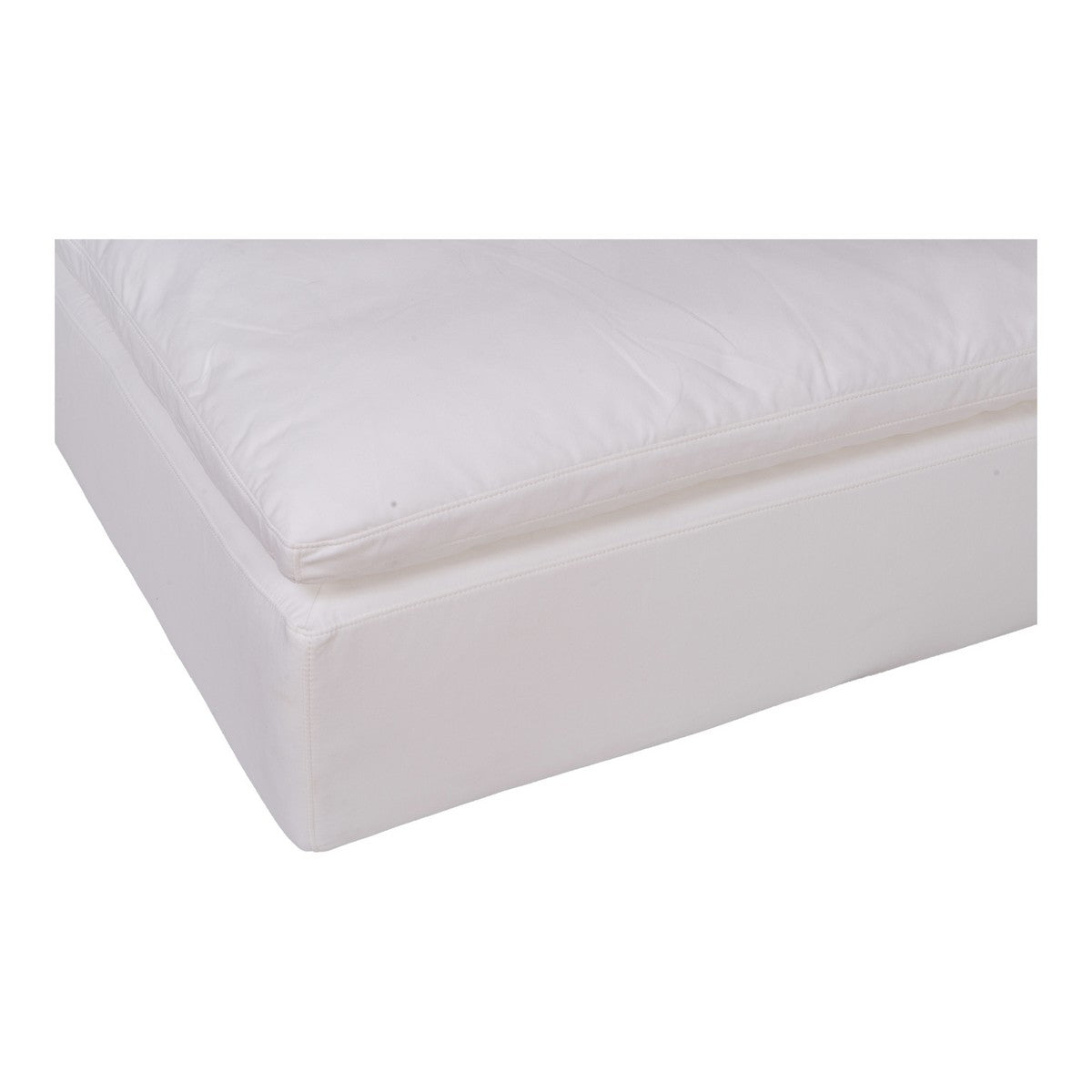 Moe's Home Collection Clay Ottoman Livesmart Fabric Cream - YJ-1002-05