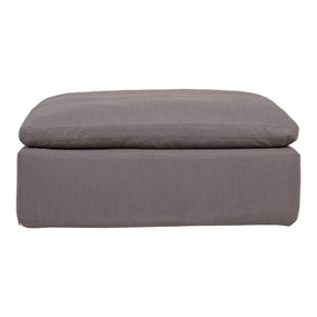 Moe's Home Collection Clay Ottoman Livesmart Fabric Light Grey - YJ-1002-29