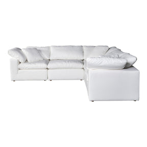 Moe's Home Collection Clay Classic L Modular Sectional Livesmart Fabric Cream - YJ-1010-05