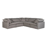 Moe's Home Collection Clay Classic L Modular Sectional Livesmart Fabric Light Grey - YJ-1010-29 - Moe's Home Collection - Extras - Minimal And Modern - 1