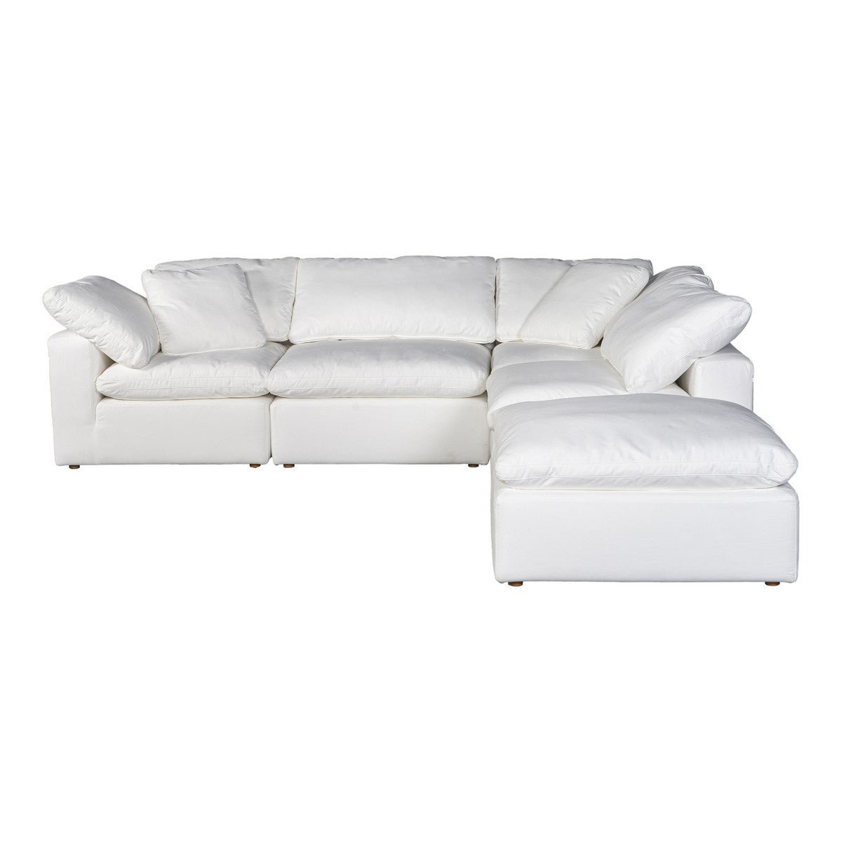 Moe's Home Collection Clay Dream Modular Sectional Livesmart Fabric Cream - YJ-1011-05 - Moe's Home Collection - Extras - Minimal And Modern - 1