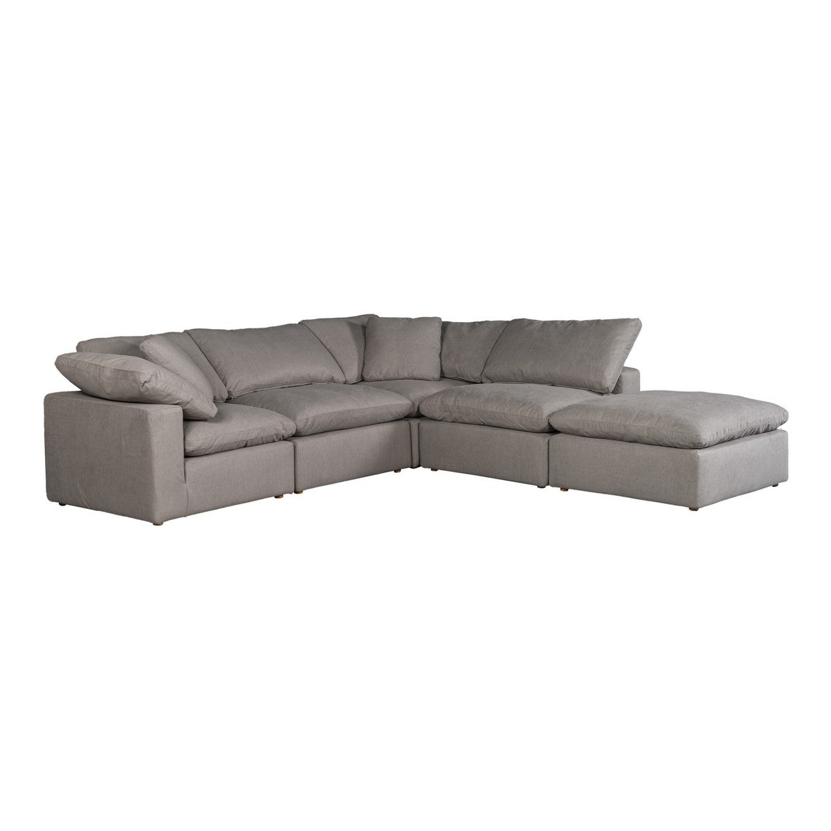 Moe's Home Collection Clay Dream Modular Sectional Livesmart Fabric Light Grey - YJ-1011-29