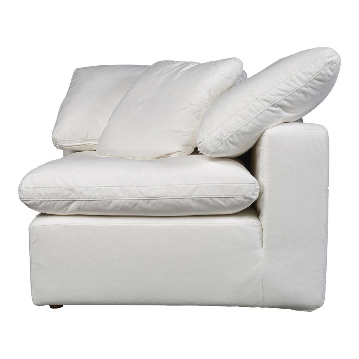 Moe's Home Collection Terra Condo Corner Chair Livesmart Fabric Cream - YJ-1012-05