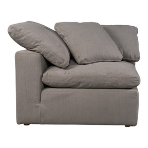 Moe's Home Collection Terra Condo Corner Chair Livesmart Fabric Light Grey - YJ-1012-29