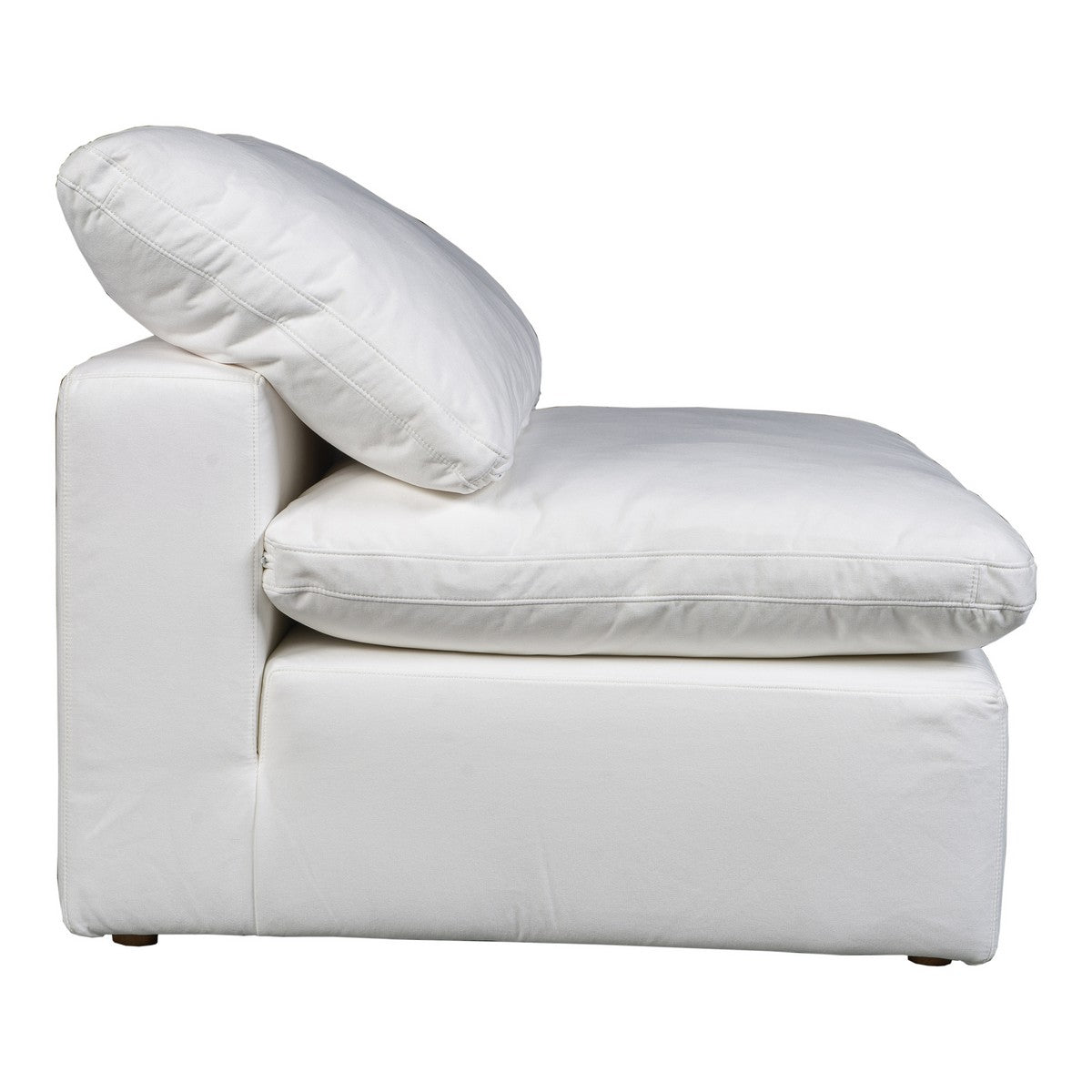 Moe's Home Collection Terra Condo Slipper Chair Livesmart Fabric Cream - YJ-1013-05