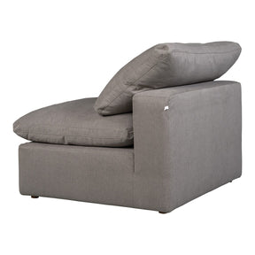 Moe's Home Collection Terra Condo Slipper Chair Livesmart Fabric Light Grey - YJ-1013-29