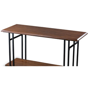 Baxton Studio Newcastle Wood and Metal Console Table Baxton Studio-coffee tables-Minimal And Modern - 3