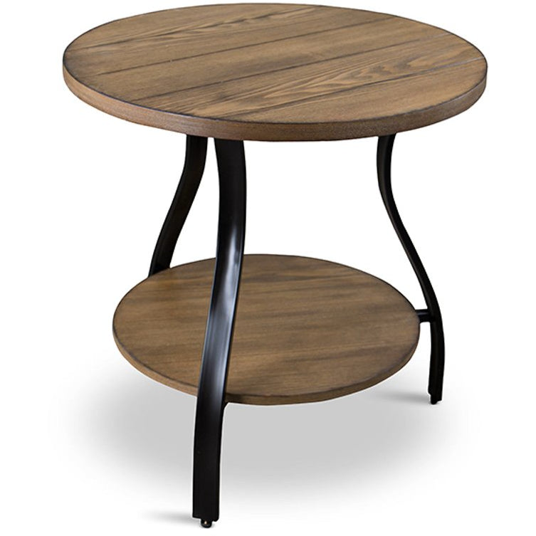 Baxton Studio Newcastle Wood and Metal 3-Piece Table Set Baxton Studio-coffee tables-Minimal And Modern - 1