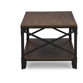 Baxton Studio Greyson Vintage Industrial Antique Bronze Occasional Cocktail Coffee Table Baxton Studio-coffee tables-Minimal And Modern - 2