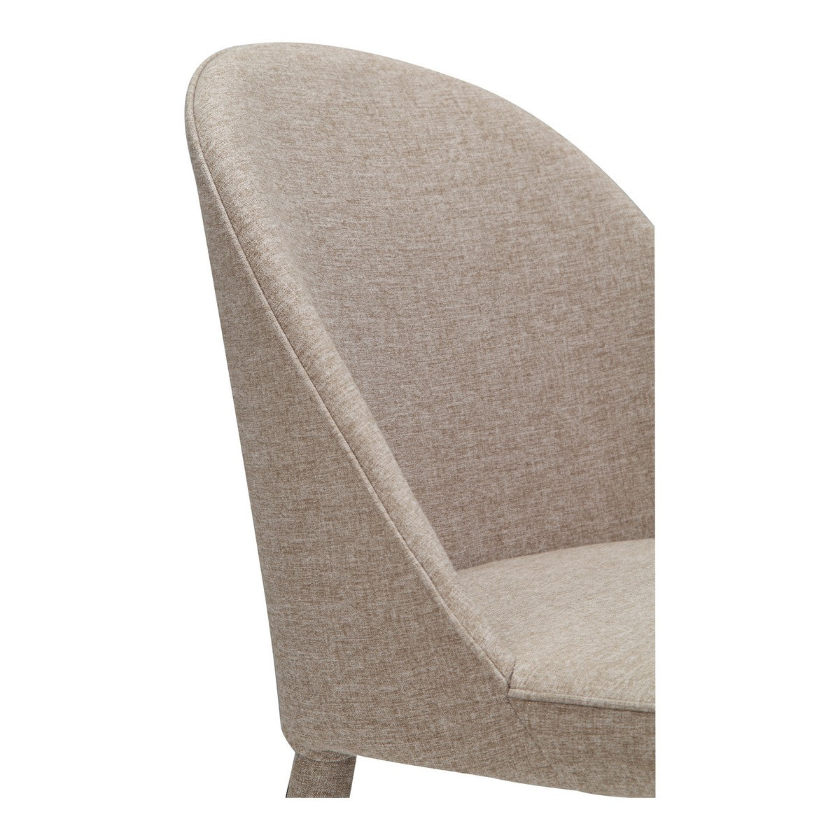 Moe's Home Collection Burton Fabric Dining Chair Light Grey-Set of Two - YM-1001-26