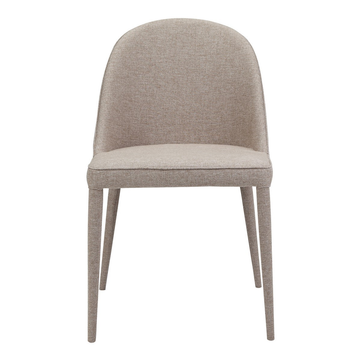 Moe's Home Collection Burton Fabric Dining Chair Light Grey-Set of Two - YM-1001-26 - Moe's Home Collection - Dining Chairs - Minimal And Modern - 1