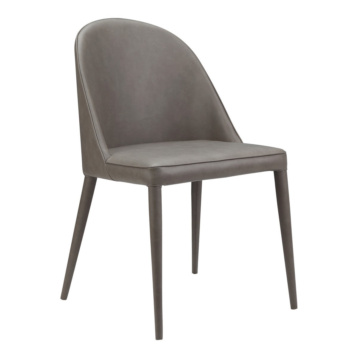 Moe's Home Collection Burton Pu Dining Chair Grey -Set of Two - YM-1002-26