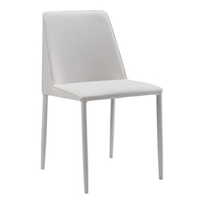 Moe's Home Collection Nora Fabric Dining Chair White-Set of Two - YM-1003-29