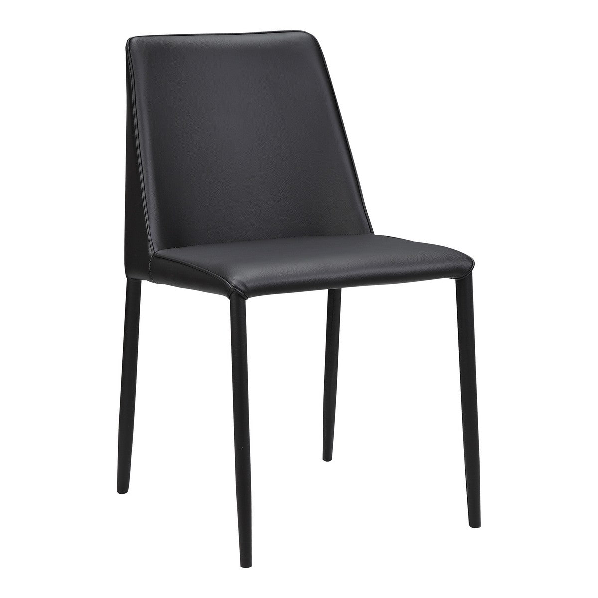 Moe's Home Collection Nora Pu Dining Chair Black-Set of Two - YM-1004-29