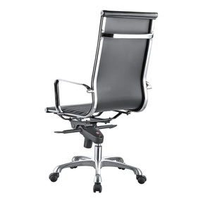 Moe's Home Collection Omega Swivel office Chair High Back Black - ZM-1001-02