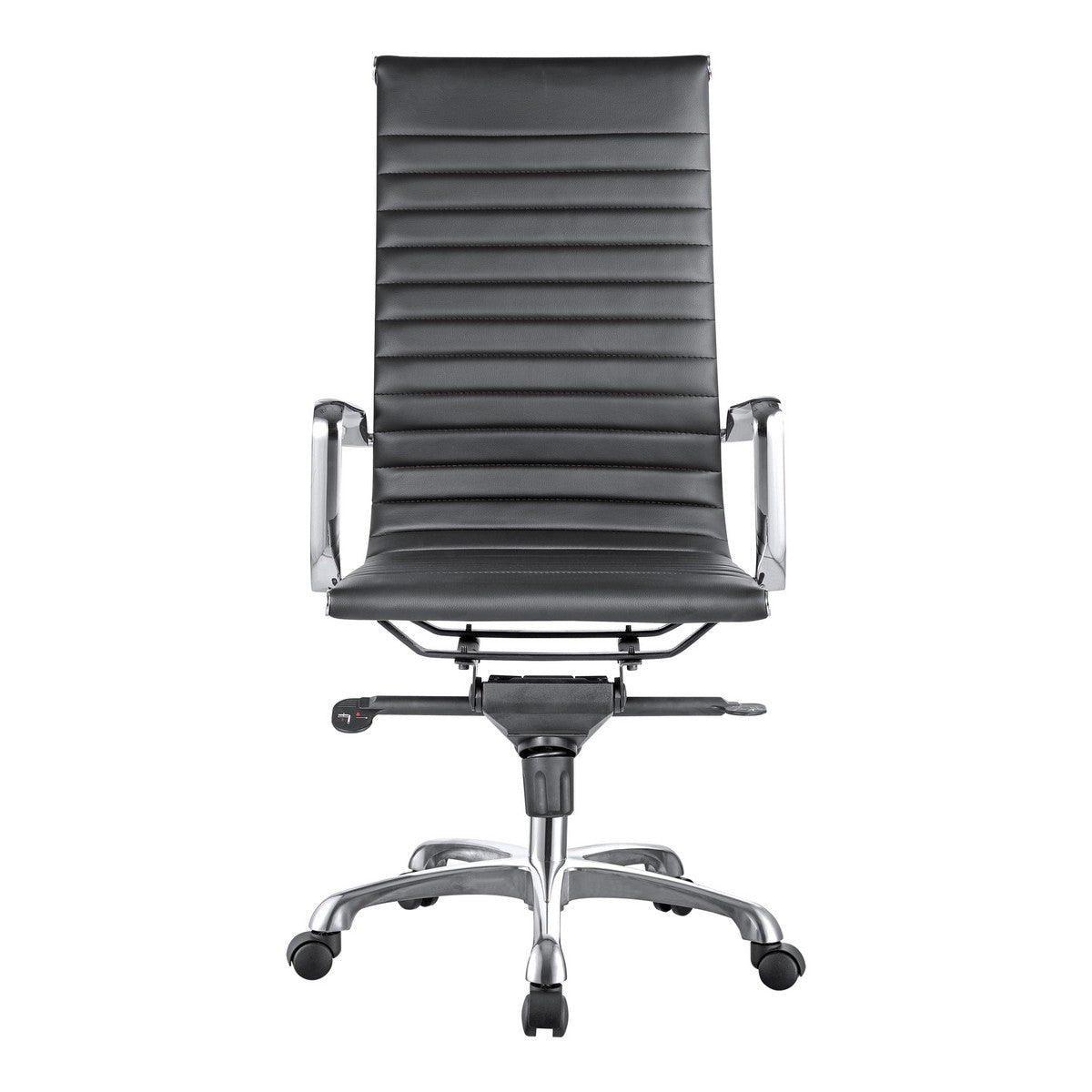 Moe's Home Collection Omega Swivel office Chair High Back Black - ZM-1001-02 - Moe's Home Collection - Office Chairs - Minimal And Modern - 1