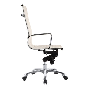 Moe's Home Collection Omega Swivel office Chair High Back White - ZM-1001-18