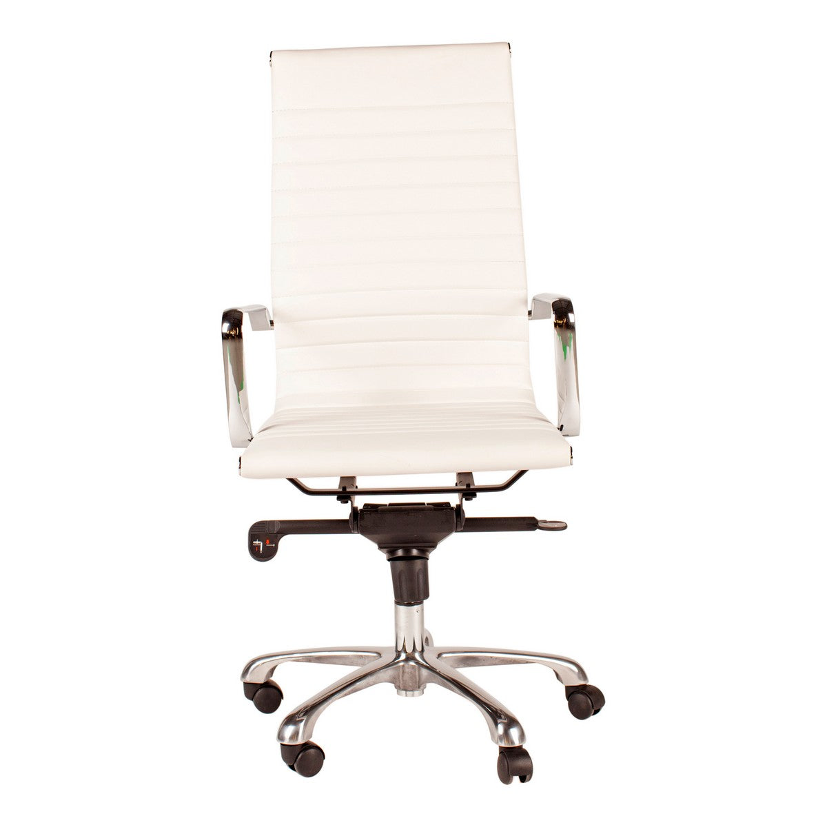 Moe's Home Collection Omega Swivel office Chair High Back White - ZM-1001-18 - Moe's Home Collection - Office Chairs - Minimal And Modern - 1