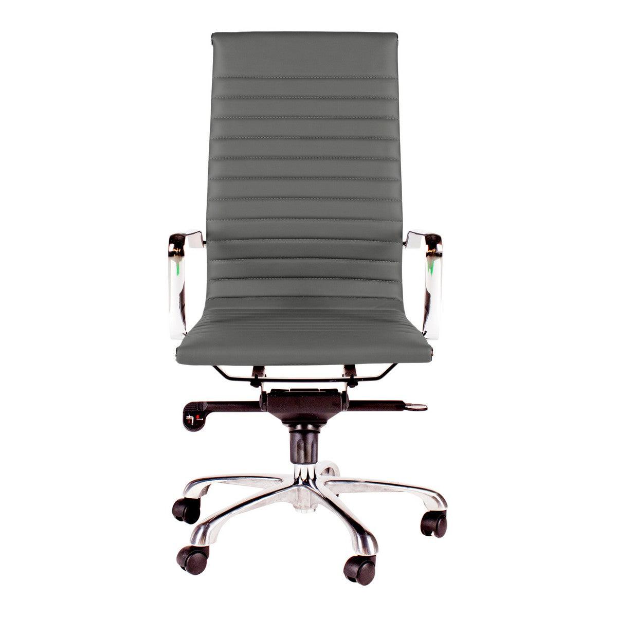 Moe's Home Collection Omega Swivel office Chair High Back Grey - ZM-1001-29 - Moe's Home Collection - Office Chairs - Minimal And Modern - 1