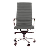 Moe's Home Collection Omega Swivel office Chair High Back Grey - ZM-1001-29 - Moe's Home Collection - Office Chairs - Minimal And Modern - 1