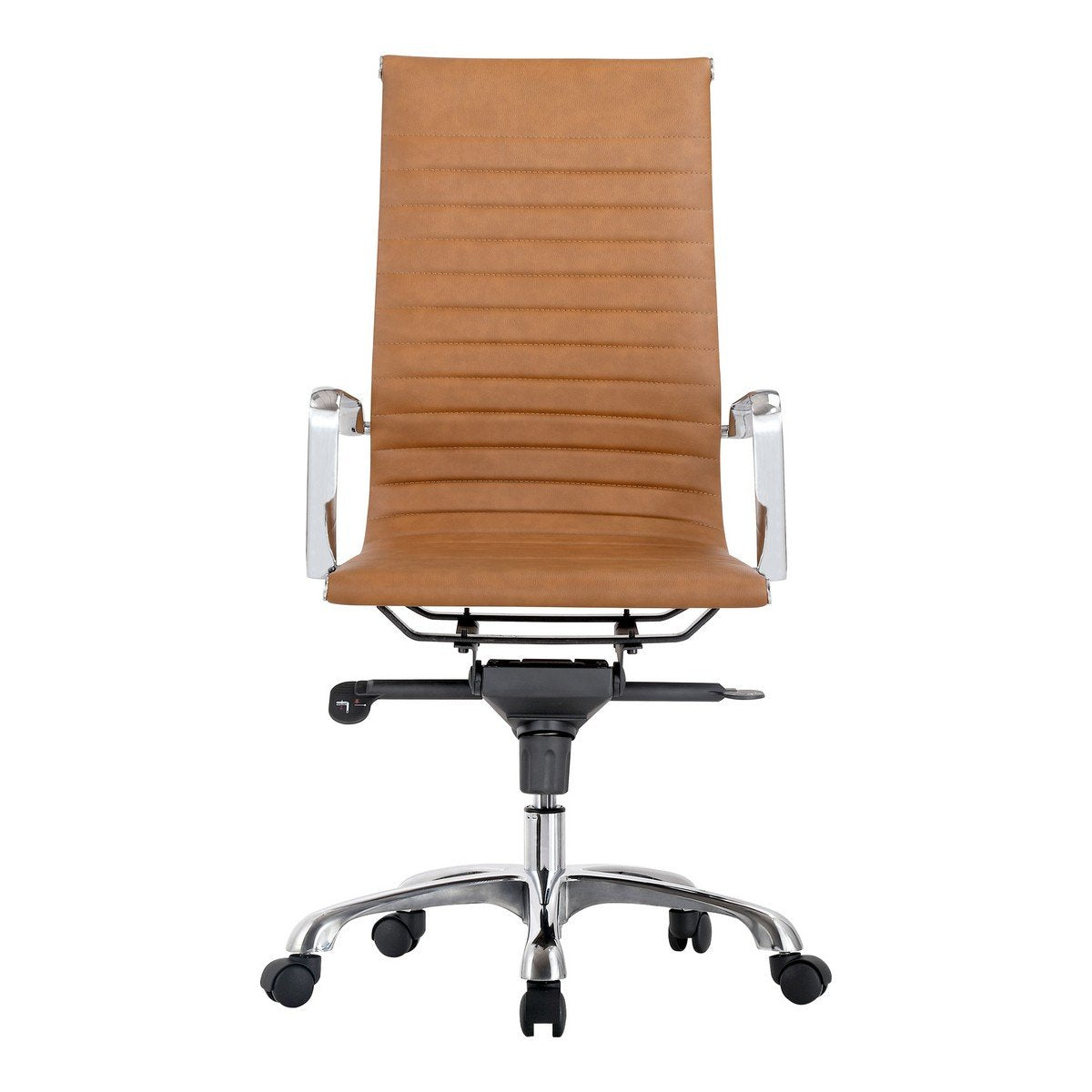Moe's Home Collection Omega Swivel office Chair High Back Tan - ZM-1001-40 - Moe's Home Collection - Office Chairs - Minimal And Modern - 1