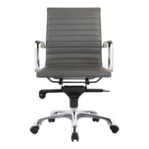 Moe's Home Collection Omega Swivel office Chair Low Back Grey - ZM-1002-29 - Moe's Home Collection - Office Chairs - Minimal And Modern - 1