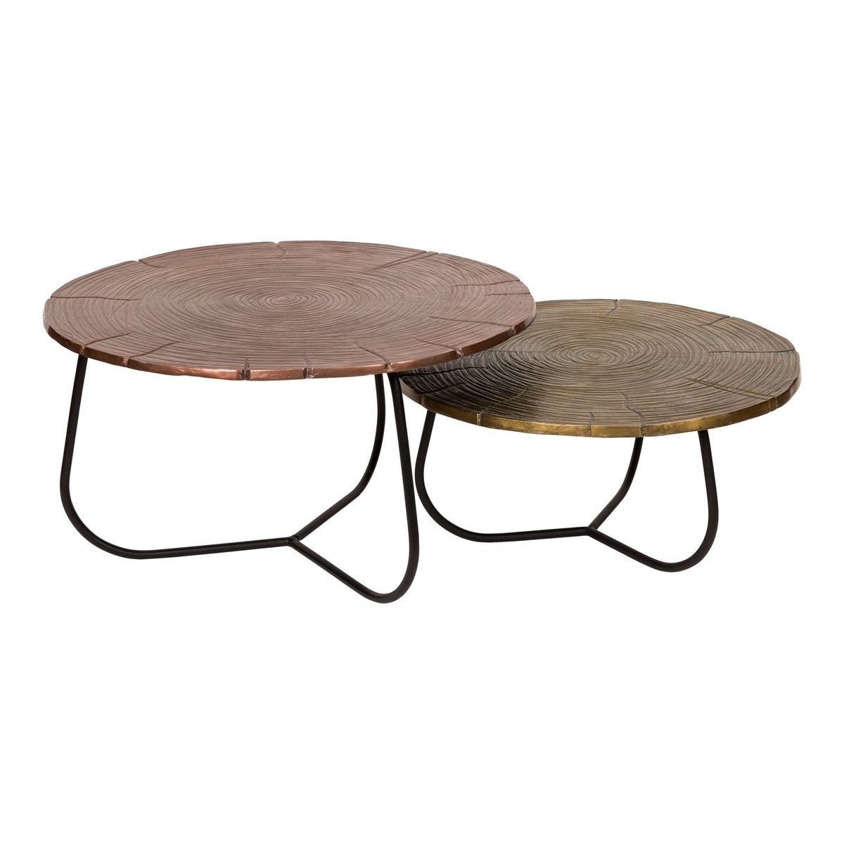 Moe's Home Collection Cross Section Tables Set of Two - ZY-1010-37 - Moe's Home Collection - Coffee Tables - Minimal And Modern - 1